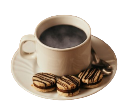 Café preto na xícara